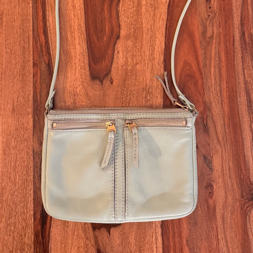 Fossil Elise Mini Leather Crossbody Purse